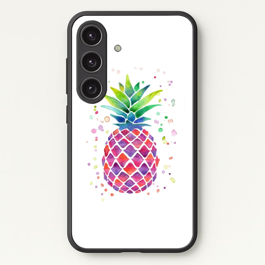 Watercolour Pineapple Phone Case - Galaxy S24 Plus / Standard