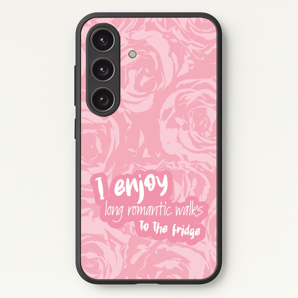 I Enjoy Long Romantic Walks - Funny Quotes Phone Case - Galaxy S24 Plus / Standard