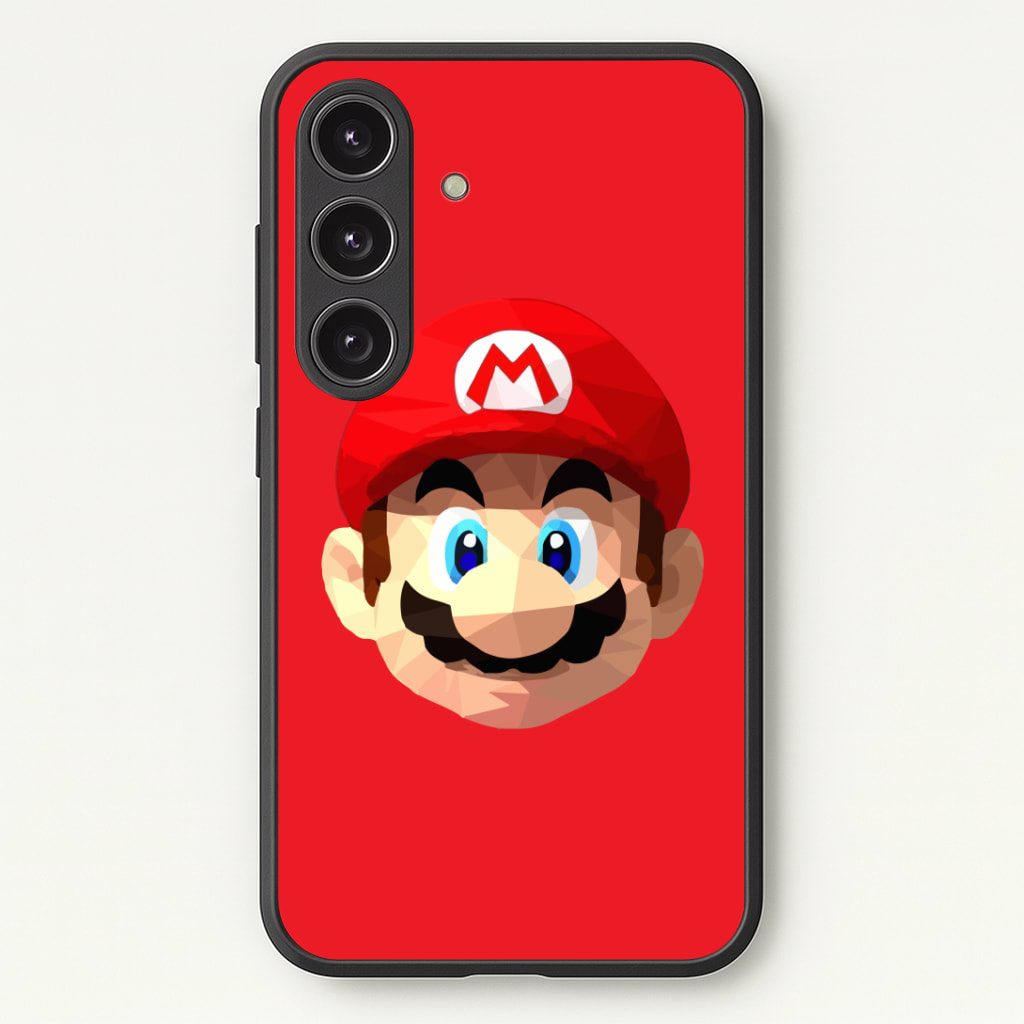 Mario Face - Mario Phone Case - Galaxy S24 Plus / Standard