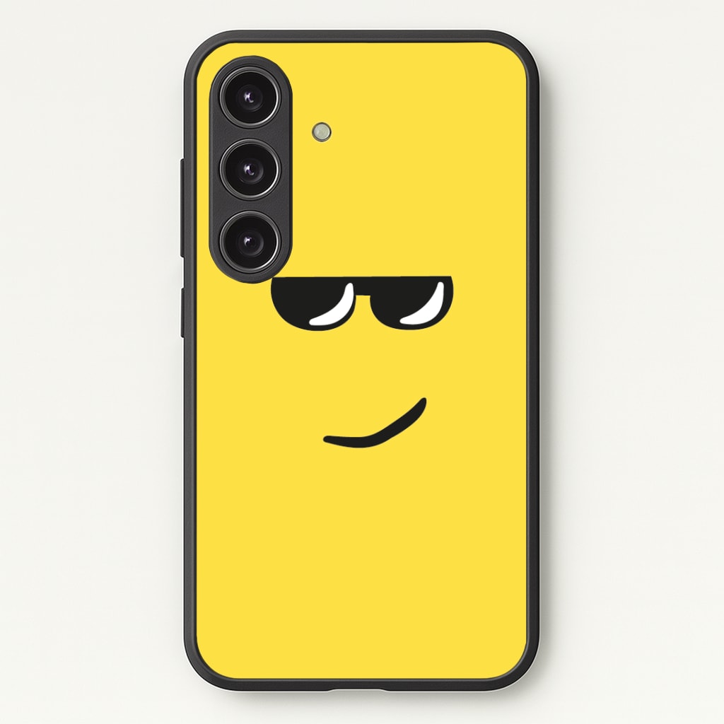 Yellow Face Shades Phone Case - Galaxy S24 Plus / Standard