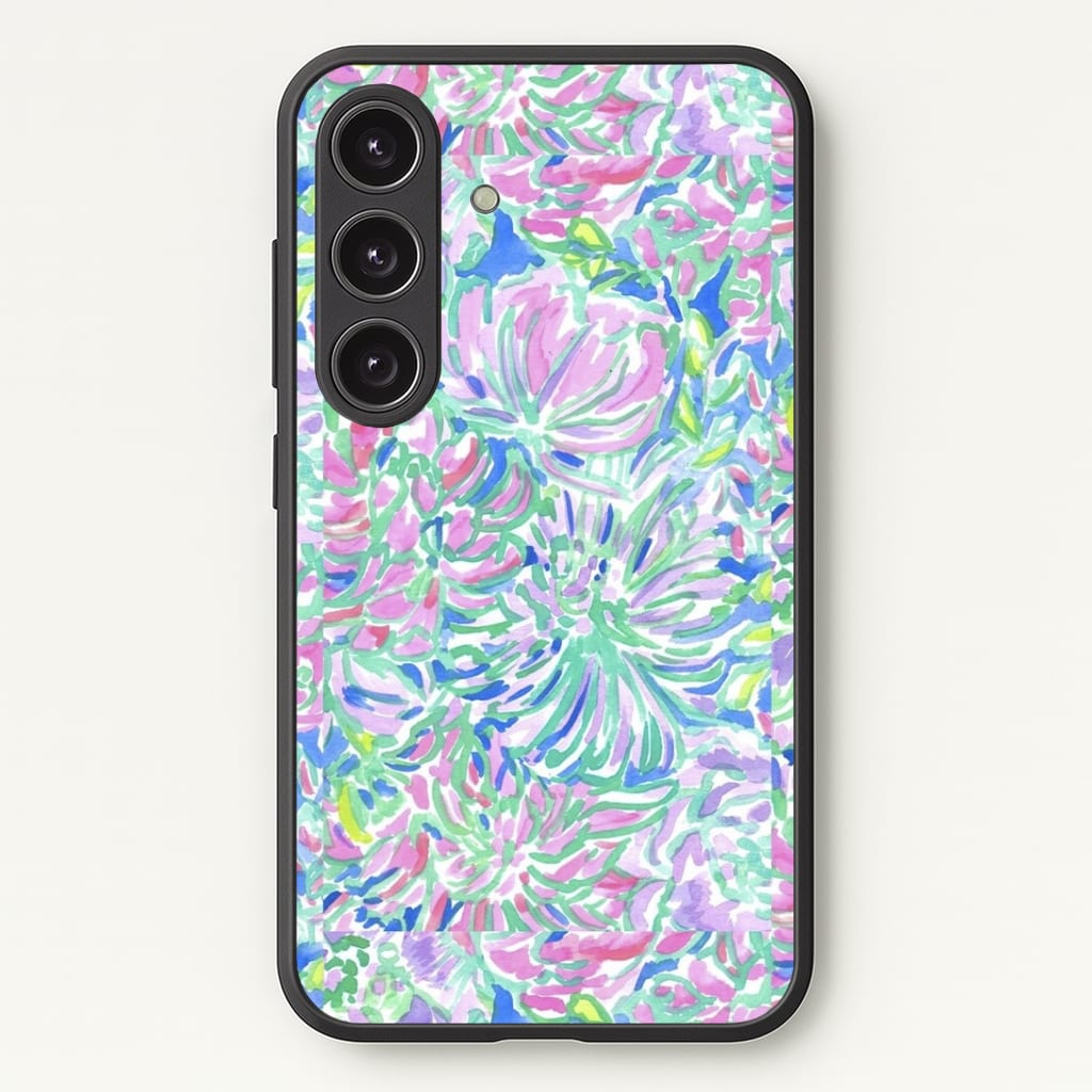 Colourful Floral Painting Phone Case - Galaxy S24 Plus / Standard