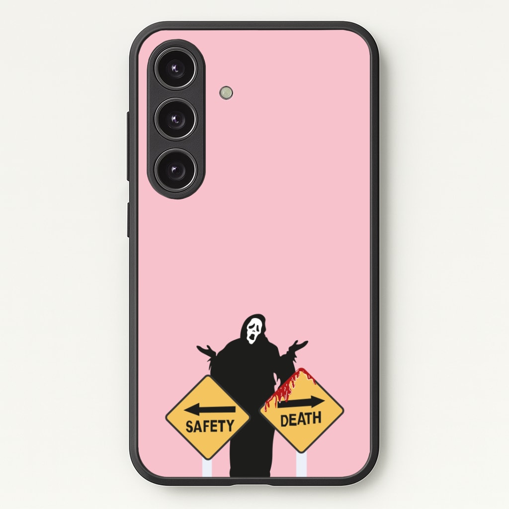 Safety Or Death - Scream Phone Case - Galaxy S24 Plus / Standard