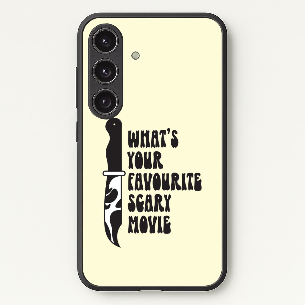 What's Your Favourite Scary Movie Trippy Phone Case - Galaxy S24 Plus / Standard