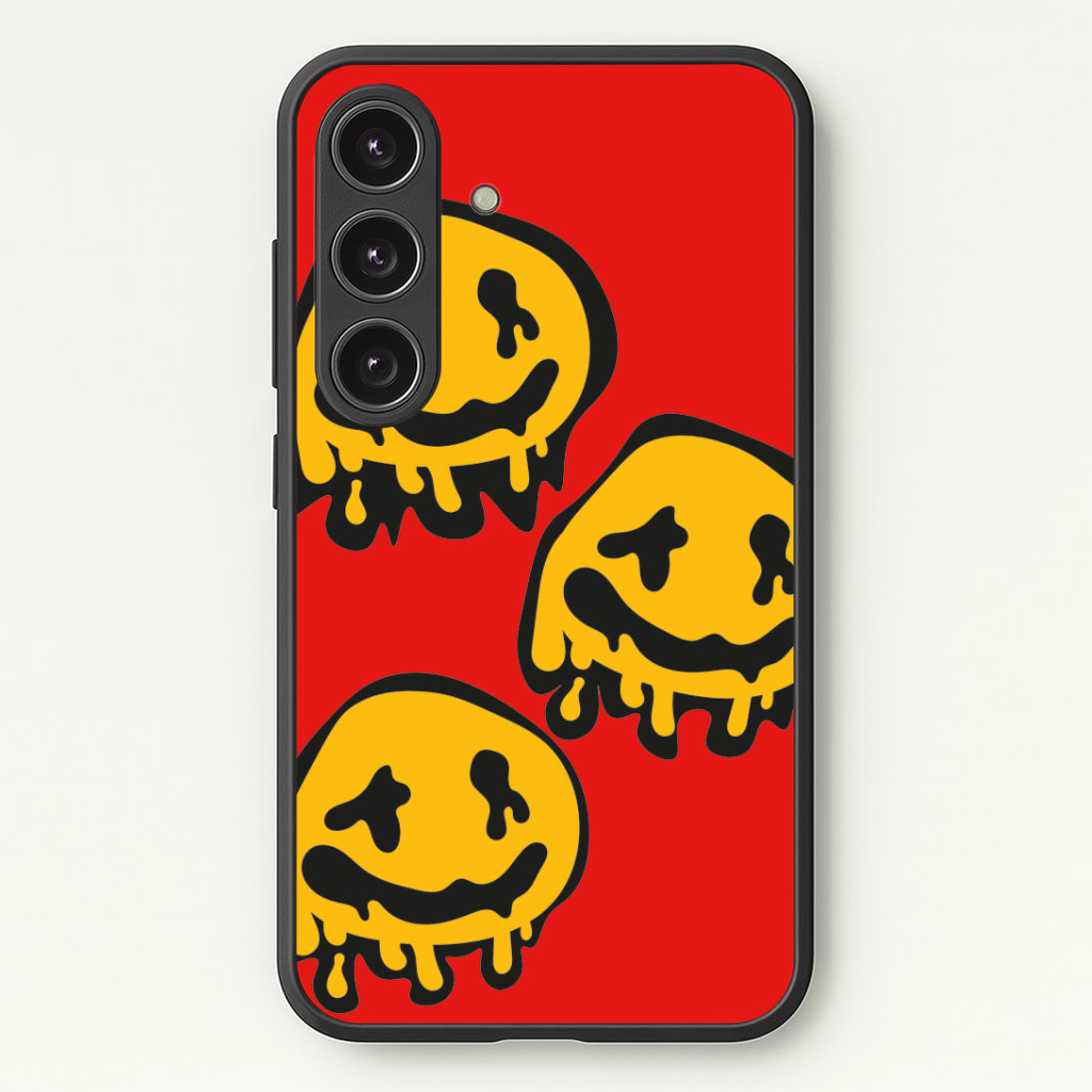 Dripping Smiley - Skate Aesthetic Phone Case - Galaxy S24 Plus / Standard