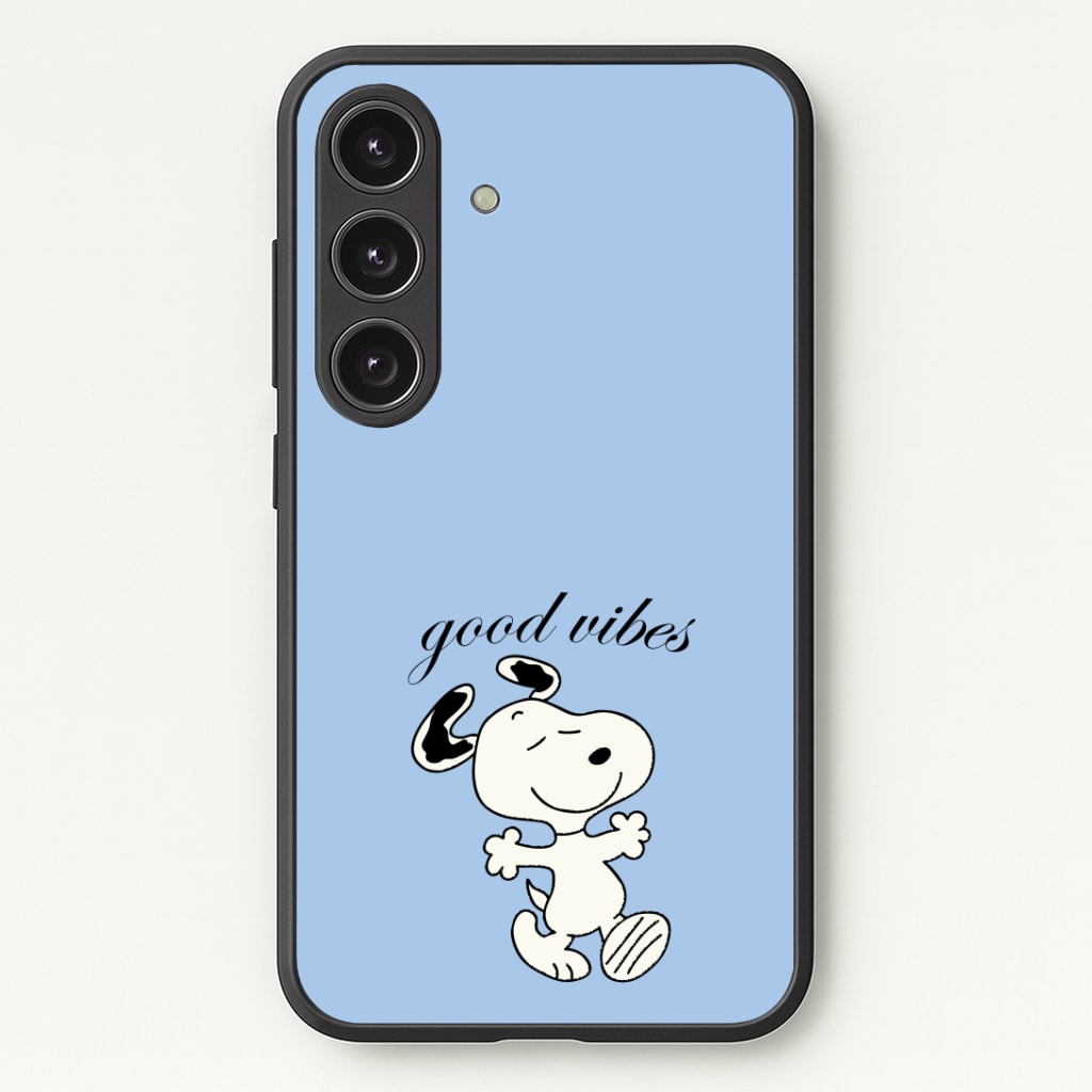 Good Vibes Cartoon Beagle Phone Case - Galaxy S24 Plus / Standard