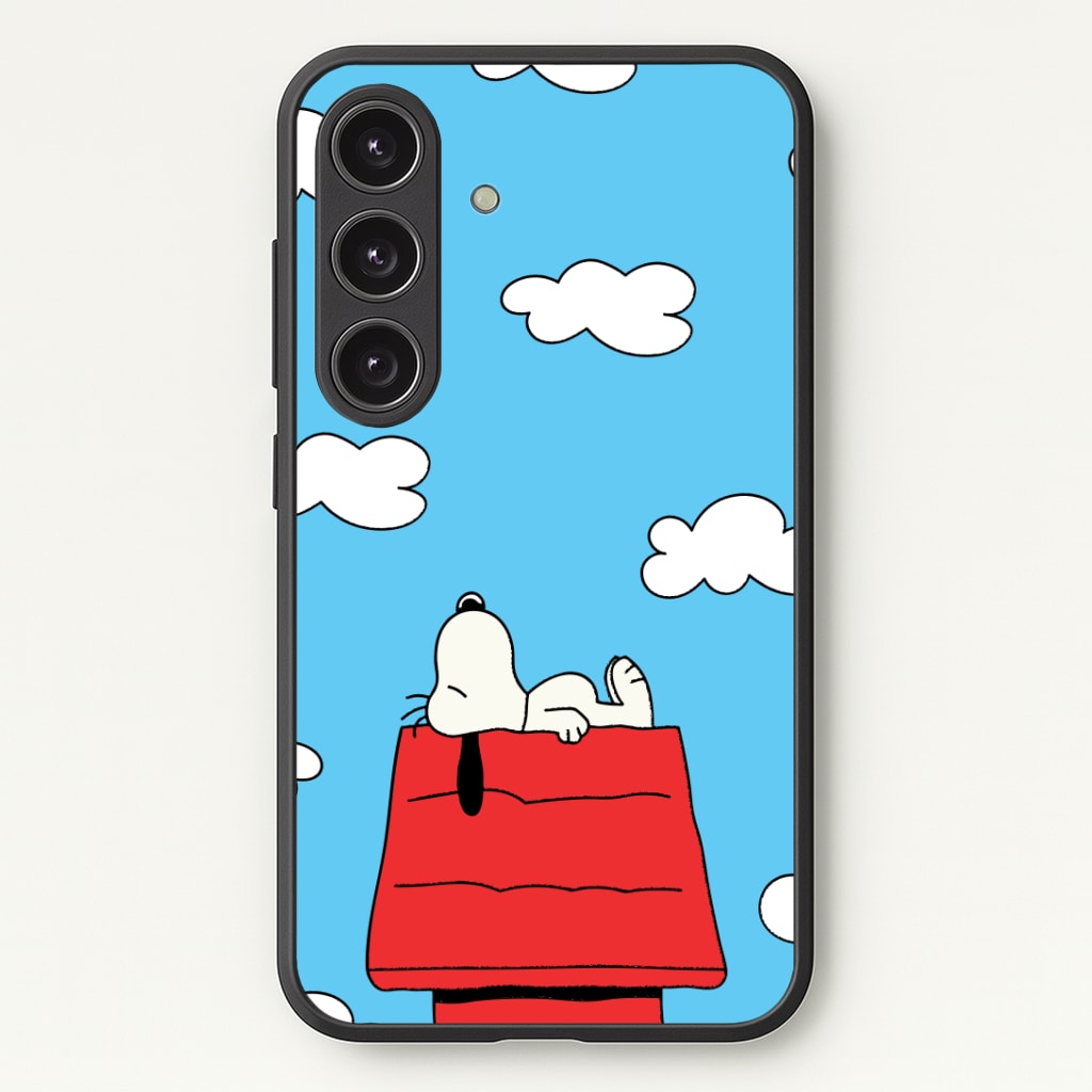 Cartoon Beagle Sleeping Phone Case - Galaxy S24 Plus / Standard