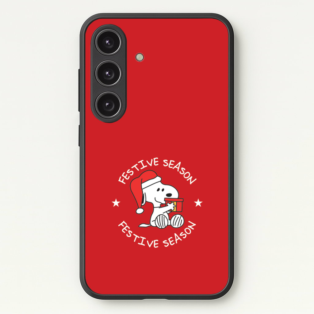 Cartoon Beagle Festive Season Phone Case - Galaxy S24 Plus / Standard