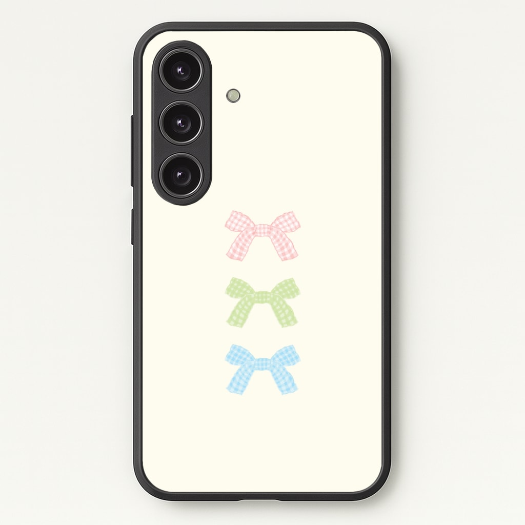 Gingham Tiered Ties Phone Case - Galaxy S24 Plus / Standard