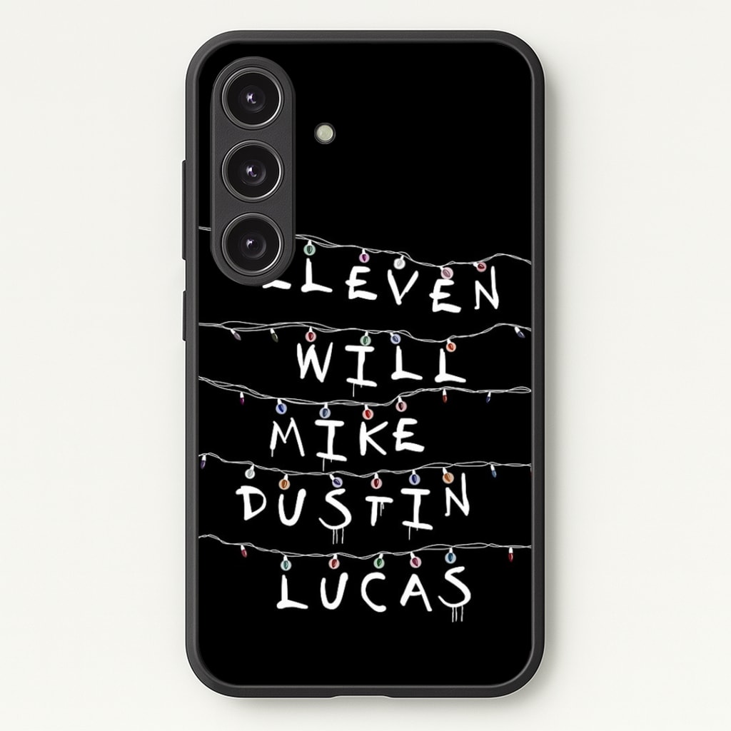 Eleven, Will, Mike, Dustin & Lucas Phone Case - Galaxy S24 Plus / Standard