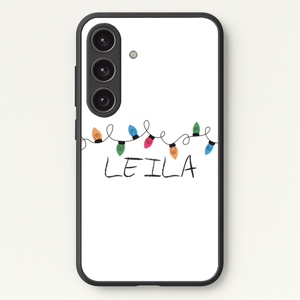 Fairy Lights - Personalised Stranger Phone Case - Galaxy S24 Plus / Standard