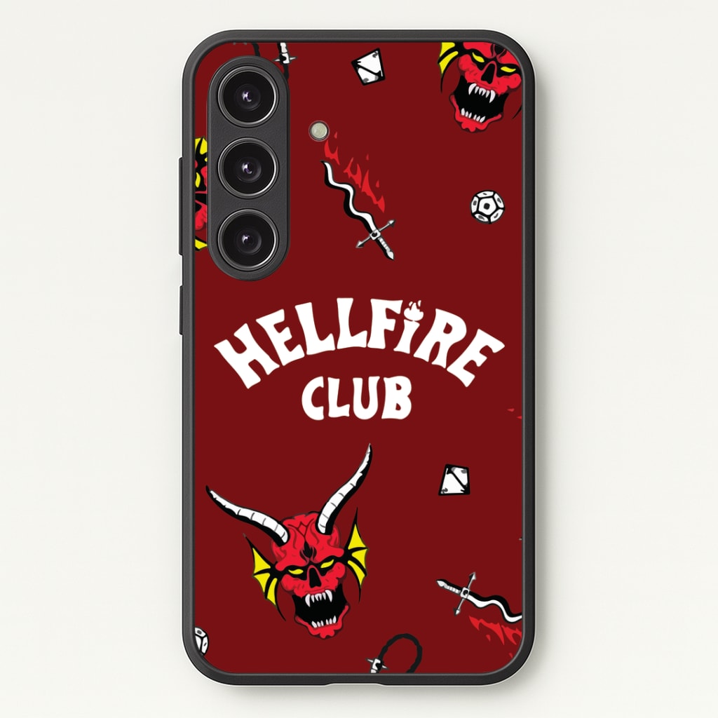 Hellfire Club Icons Collage Red Phone Case - Galaxy S24 Plus / Standard