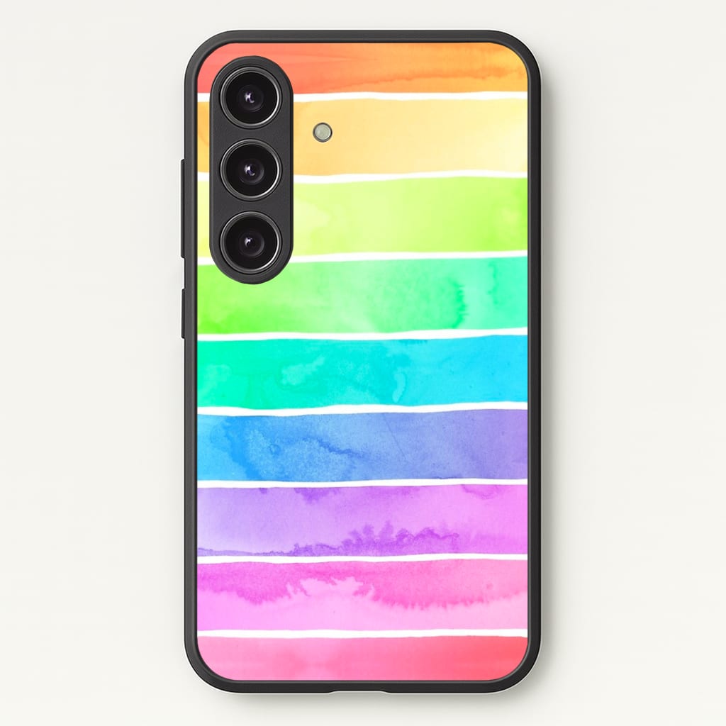 Summer Rainbow Stripes Phone Case - Galaxy S24 Plus / Standard