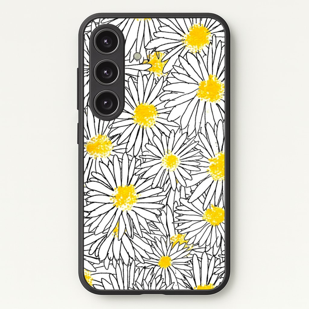 Cute Daisy Pattern Phone Case - Galaxy S24 Plus / Standard