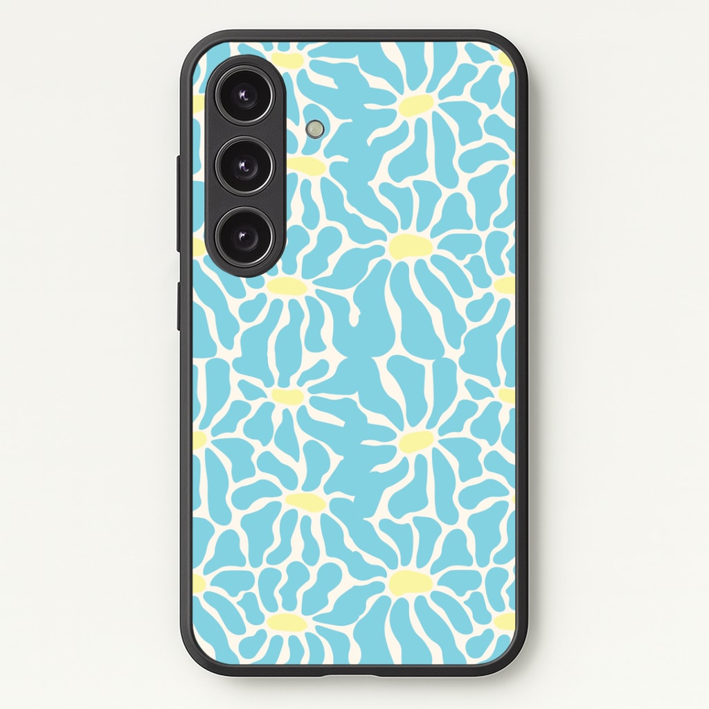 Blue Flowers - Summer Phone Case - Galaxy S24 Plus / Standard