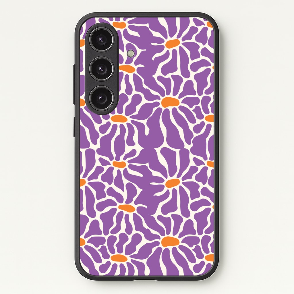 Purple Flowers - Summer Phone Case - Galaxy S24 Plus / Standard