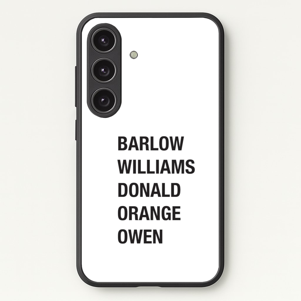 Take Band Members Names Phone Case - Galaxy S24 Plus / Standard