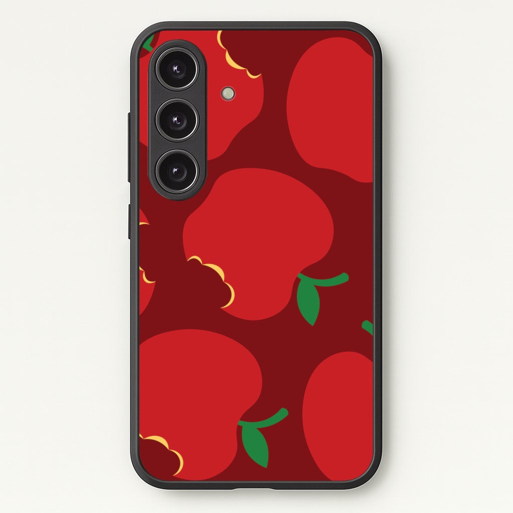 Teacher Apples Pattern Phone Case - Galaxy S24 Plus / Standard