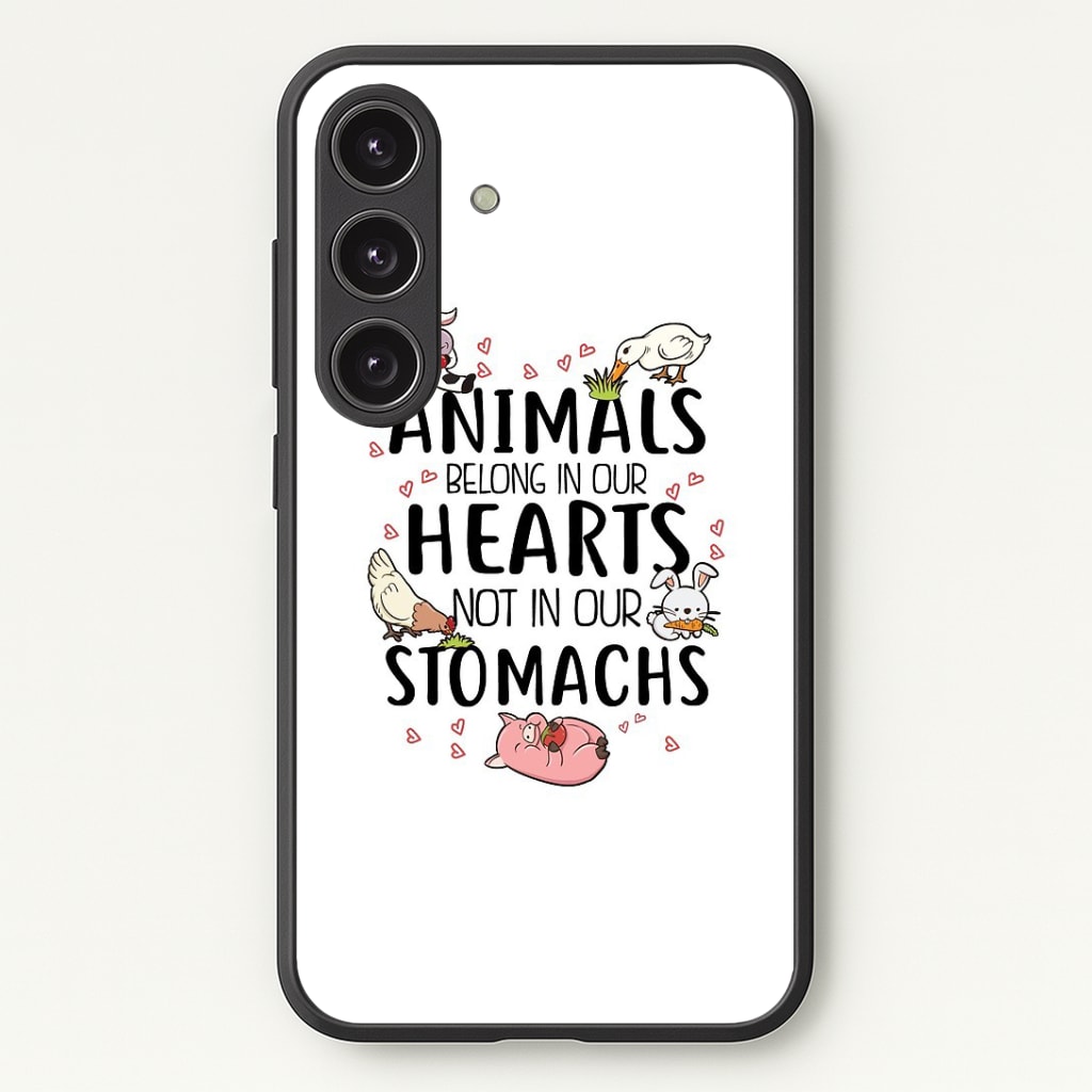 Animals Belong In Our Hearts - Vegan Phone Case - Galaxy S24 Plus / Standard