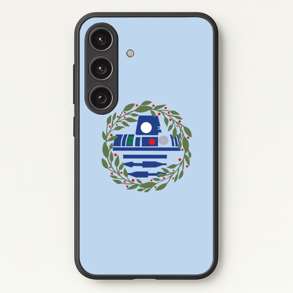 R2D2 Christmas Wreath Phone Case - Galaxy S24 Plus / Standard