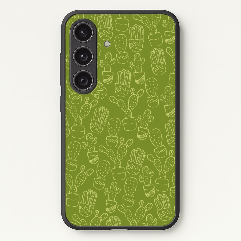Green And Yellow Cacti - Western Phone Case - Galaxy S24 Plus / Standard