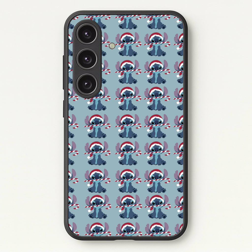 Stitch - Christmas Patterns Phone Case - Galaxy S24 Plus / Standard