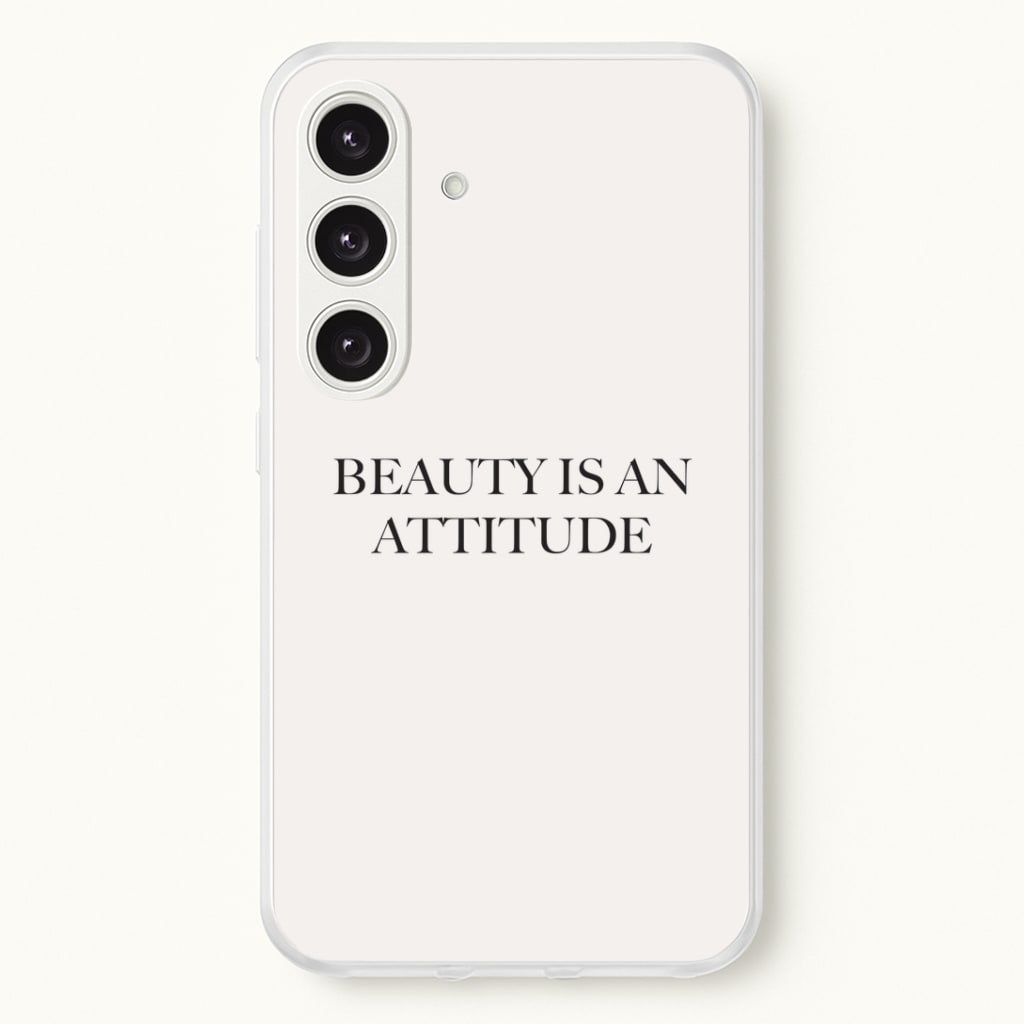 Beauty Is An Attitude - Clean Girl Aesthetic Phone Case