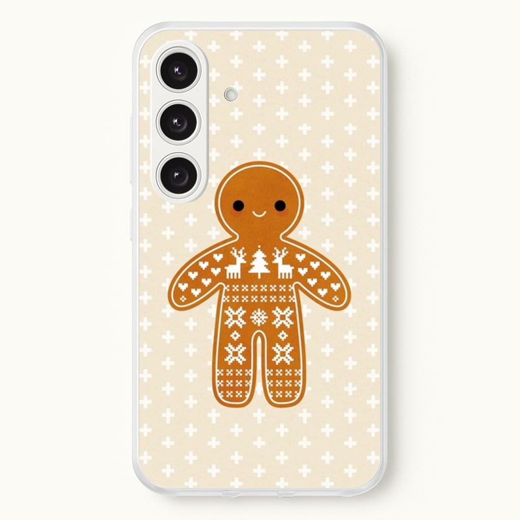 Christmas Jumper Pattern Gingerbread Man Phone Case