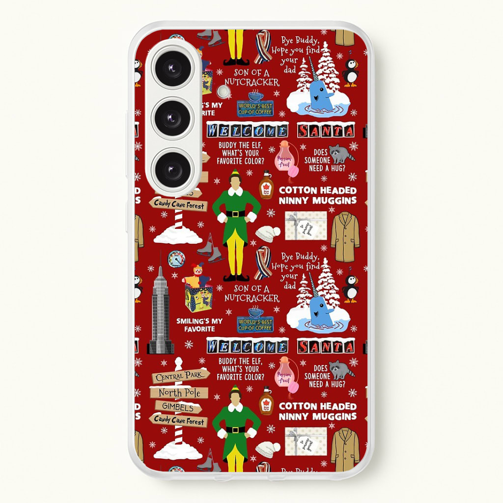 Red Elf Pattern Phone Case