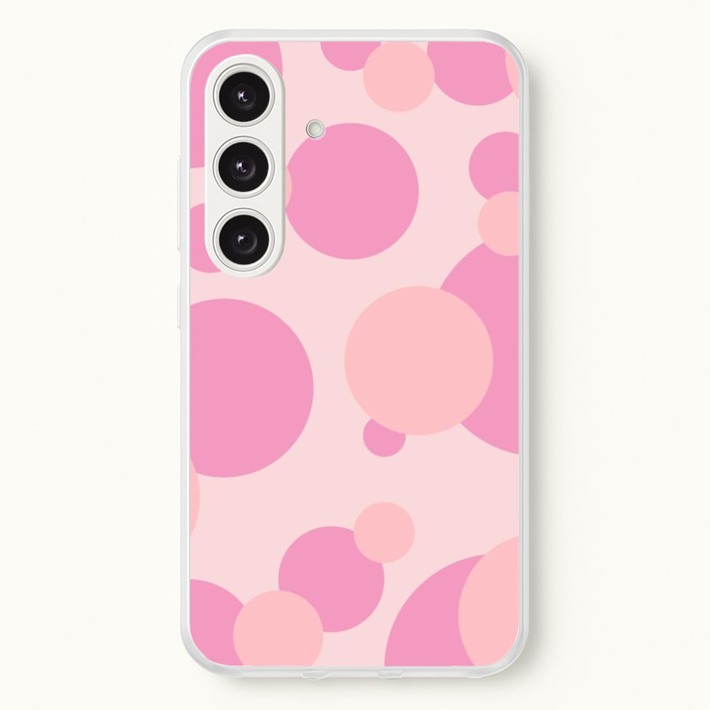 Pink Bubble Pattern Phone Case
