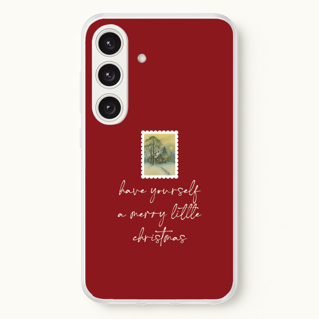 A Merry Little Christmas Stamp Phone Case