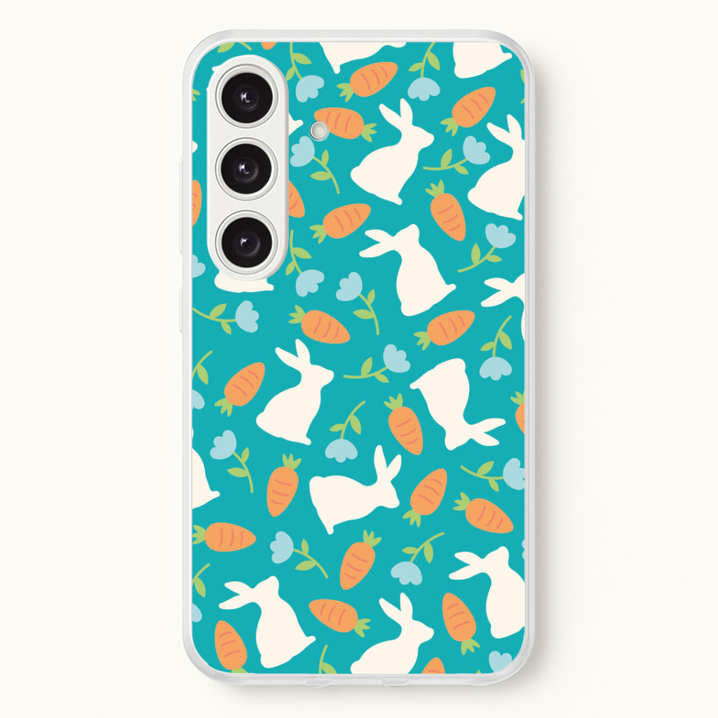 Bunnies And Carrots - Easter Patterns Phone Case