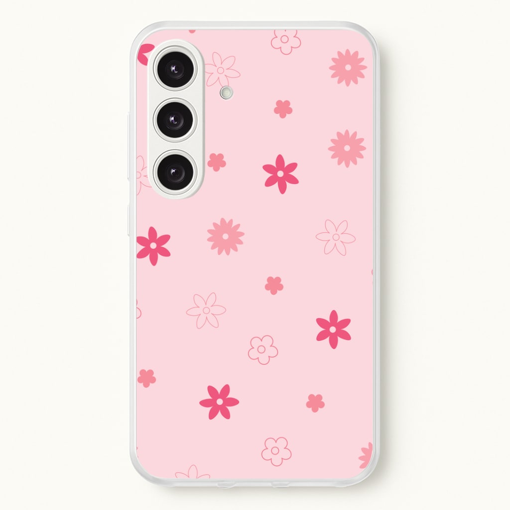 Flower Types Pattern Pink Phone Case