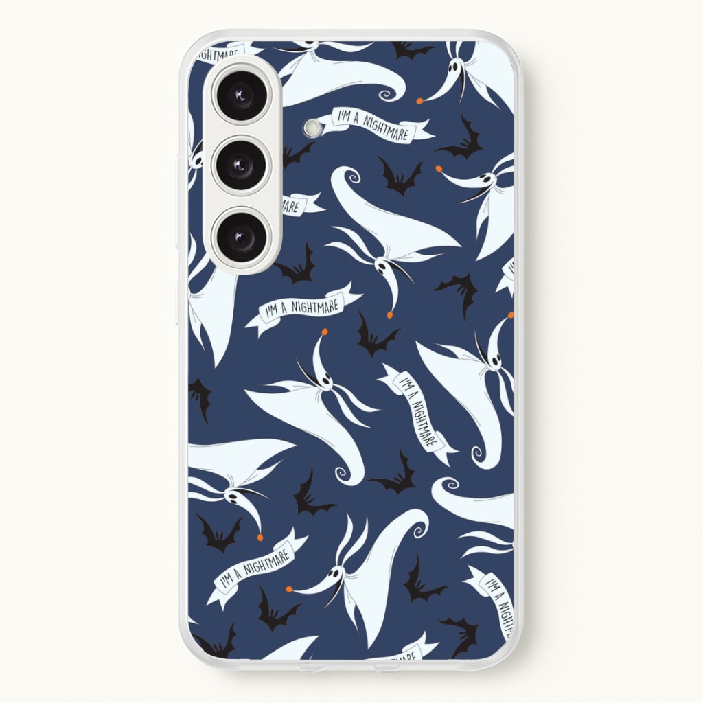 Skeleton Dog And Bats Pattern Phone Case
