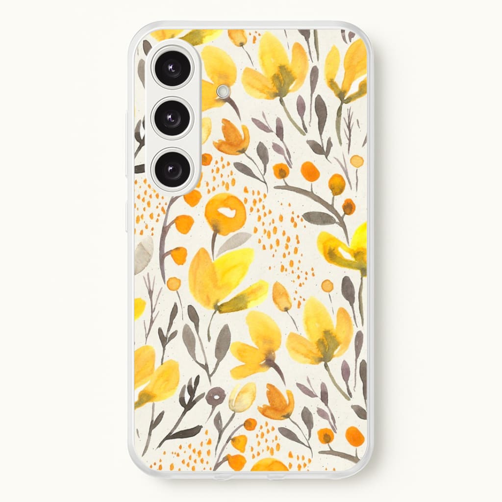 Yellow Field Floral Phone Case
