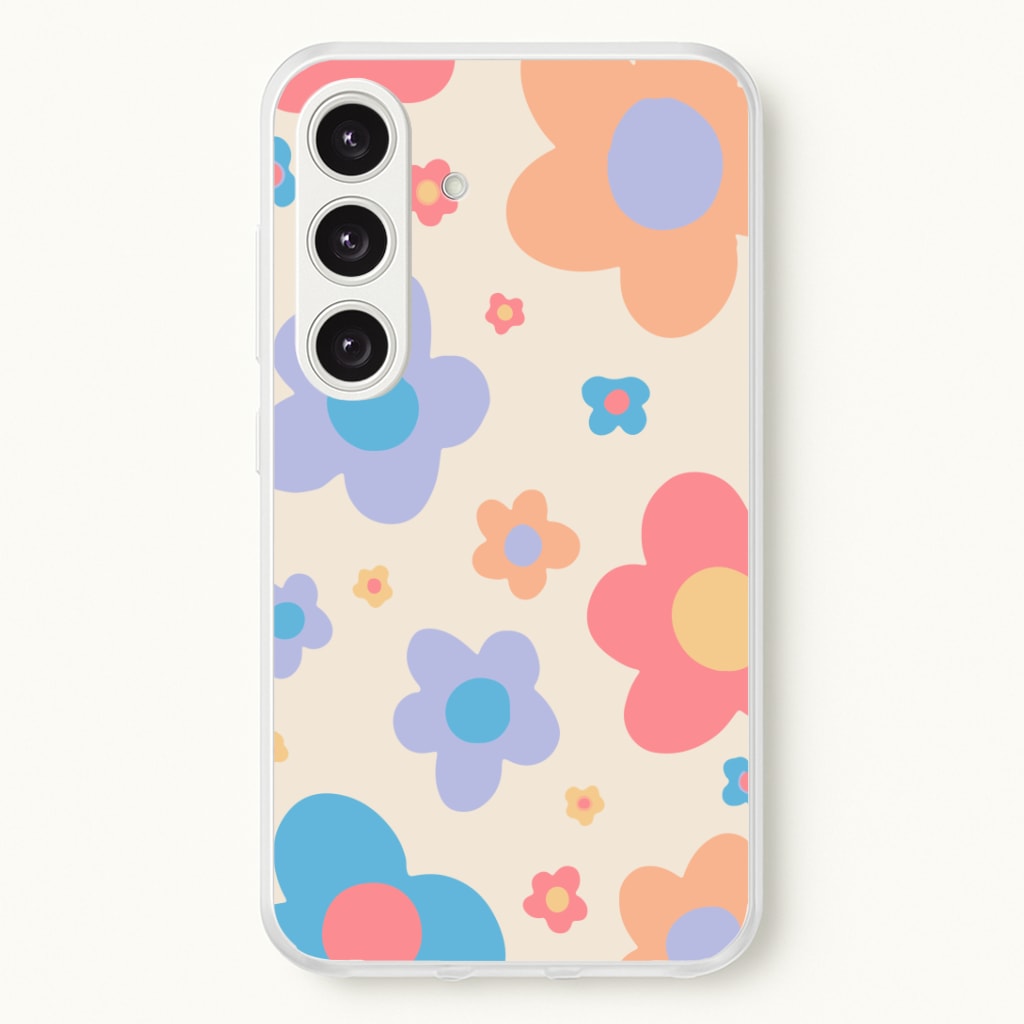 Playful Flower Pattern Phone Case