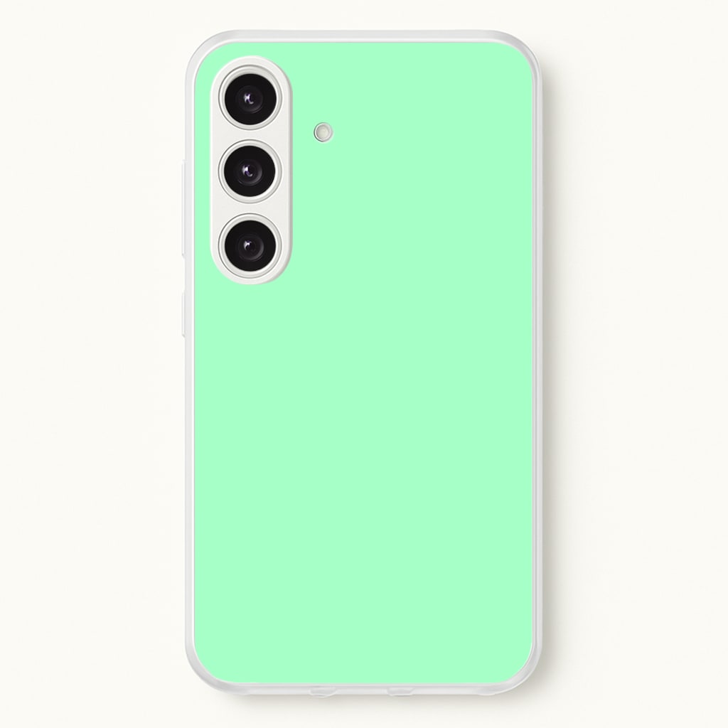 Back To Casics - Pretty Pastels - Plain Green Phone Case