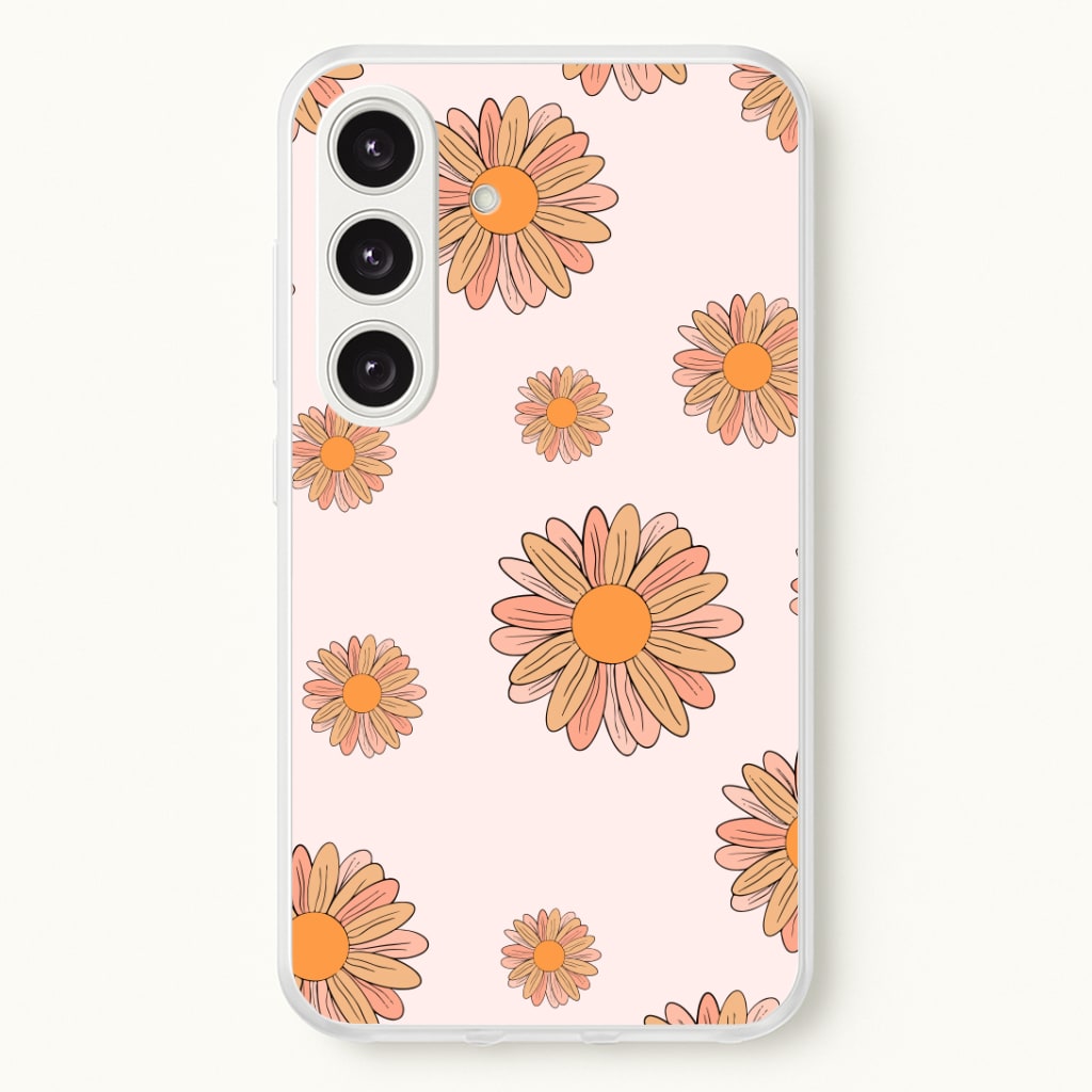 Peach Daisy Phone Case