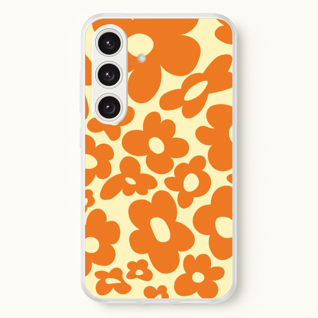 Orange Flowers - Trippy Patterns Phone Case