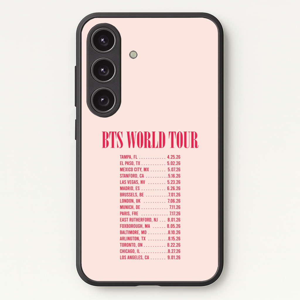 K-Pop Band World Tour List 2026 Phone Case