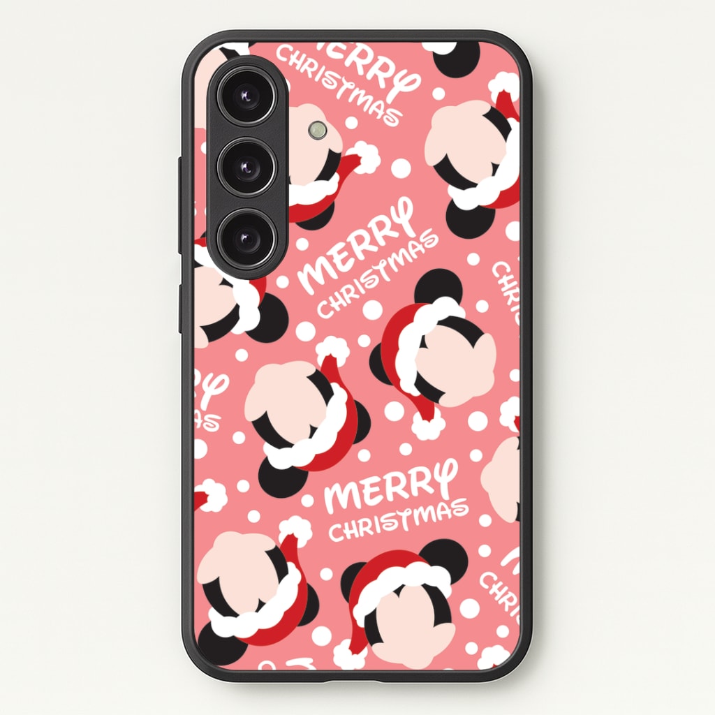 Merry Christmas Cartoon Mouse Pattern Phone Case
