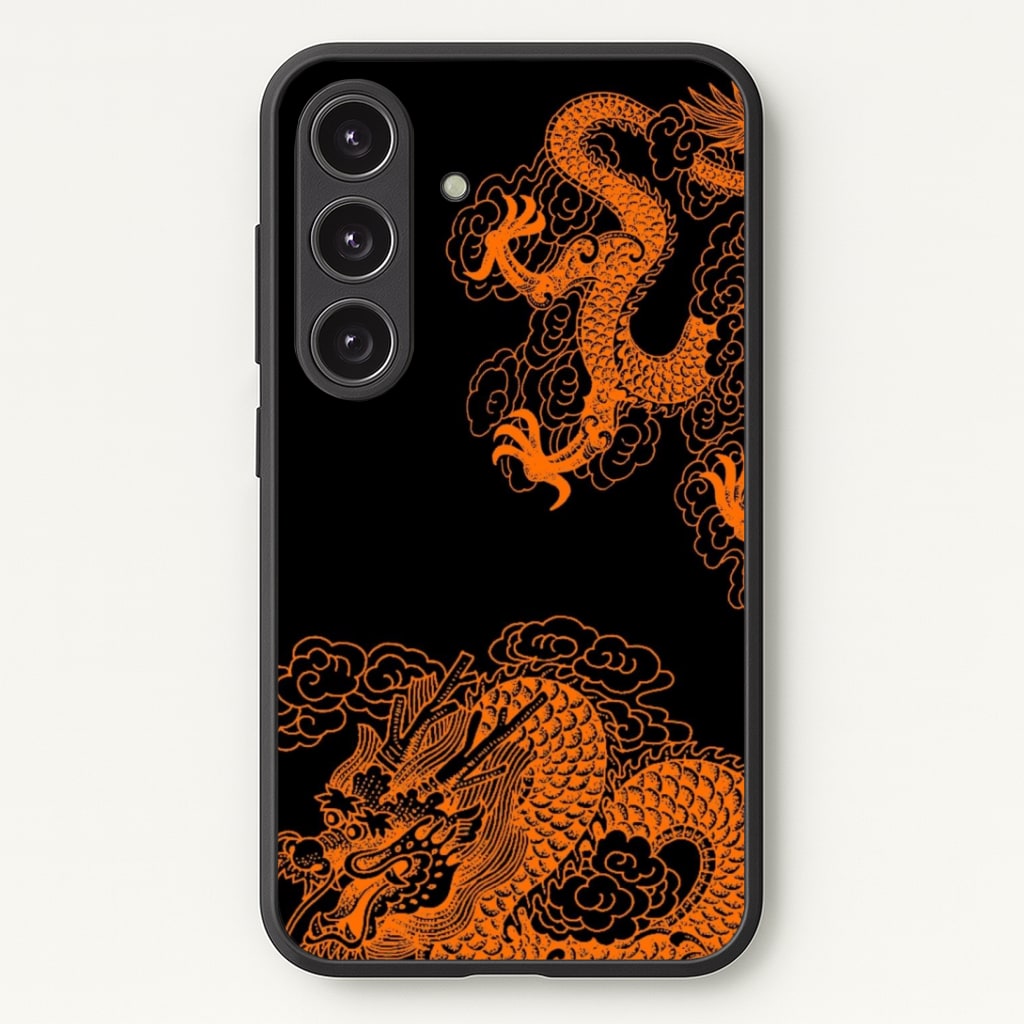 Orange Dragon Phone Case