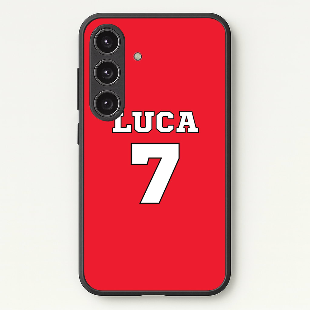 Red - Personalised Football Phone Case
