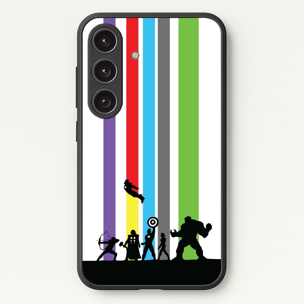 Superhero Team Silhouette Phone Case