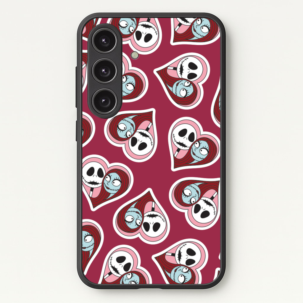 J And S Heart Pattern Phone Case