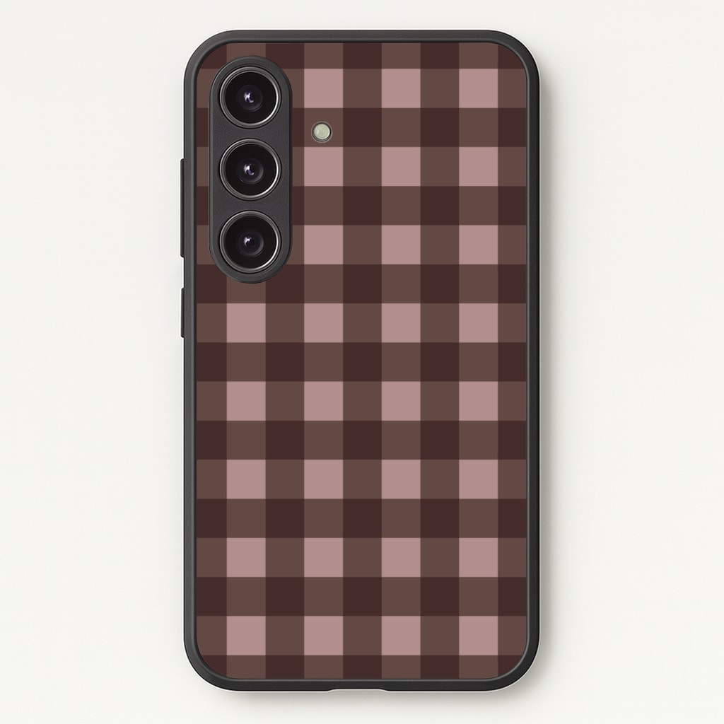 Chocolate Gingham Phone Case