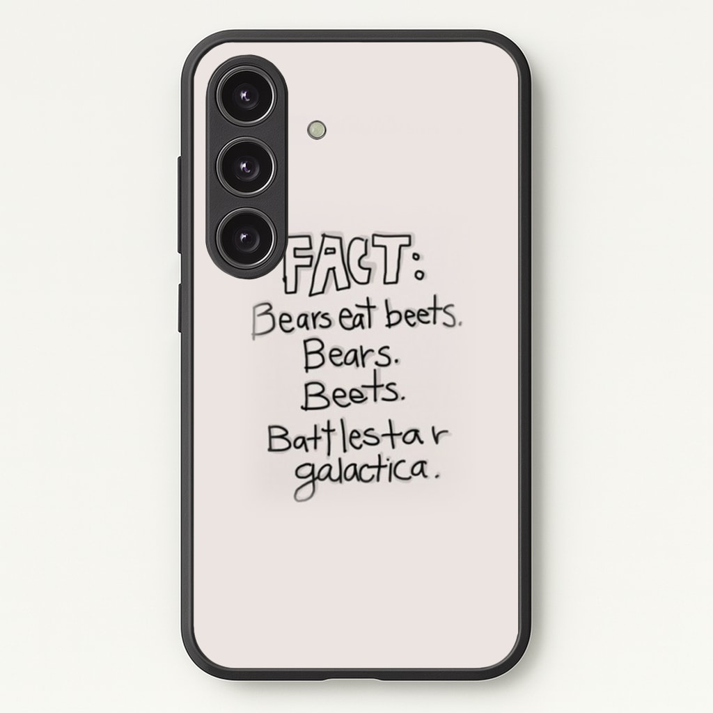 Fact - Bears Eat Beets - Bears, Beets, Battlestar Galactica Phone Case