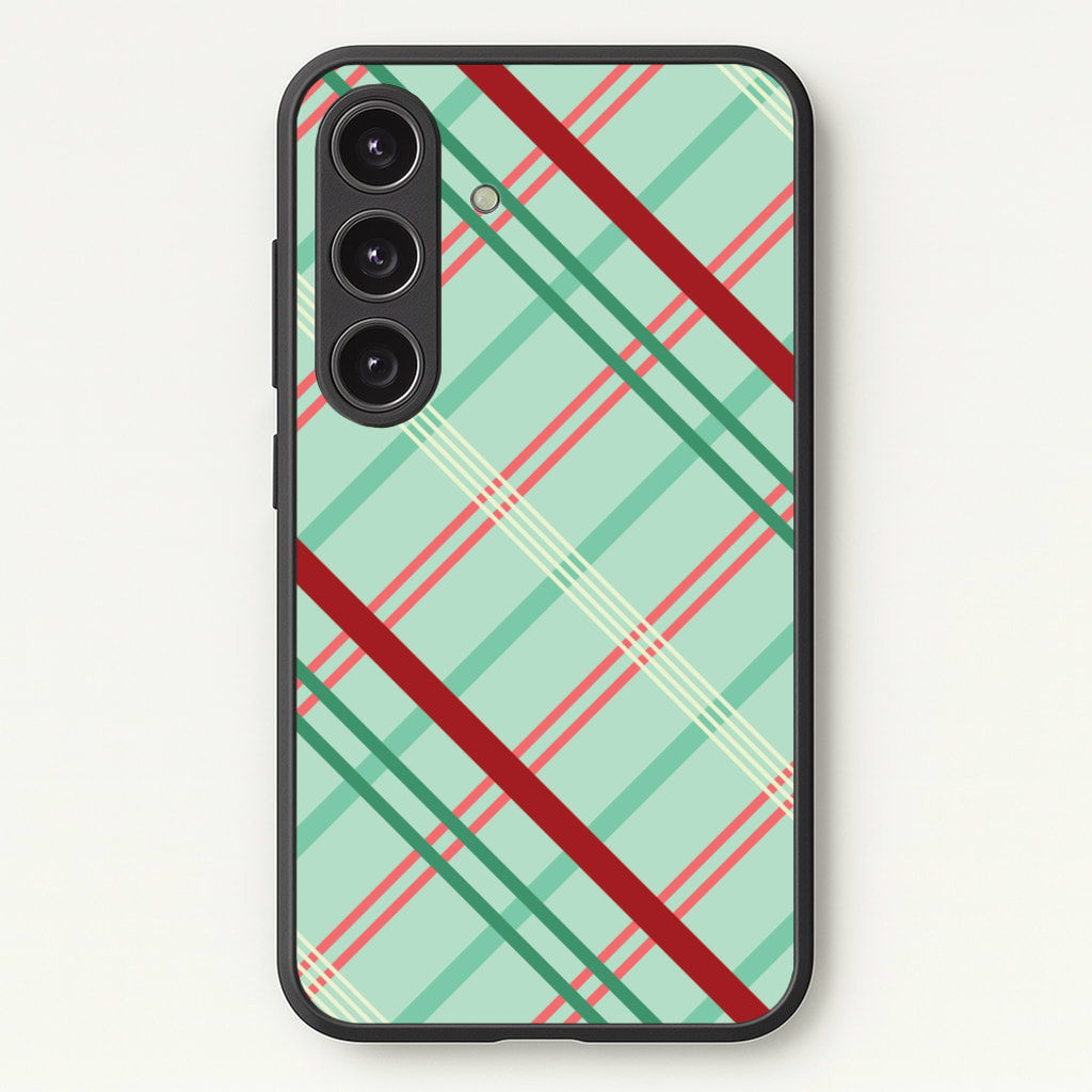 Pastel Tartan Christmas Pattern Phone Case