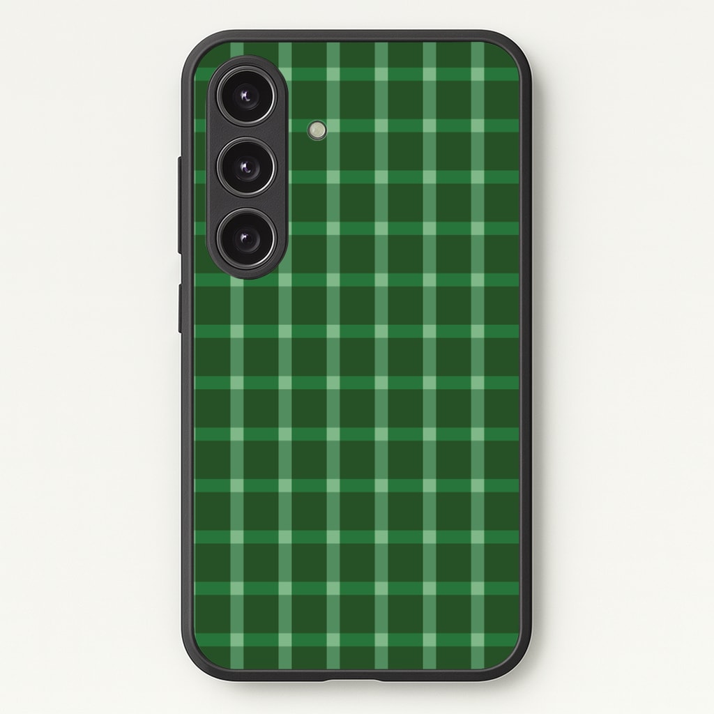 Dark Green Tartan Christmas Pattern Phone Case