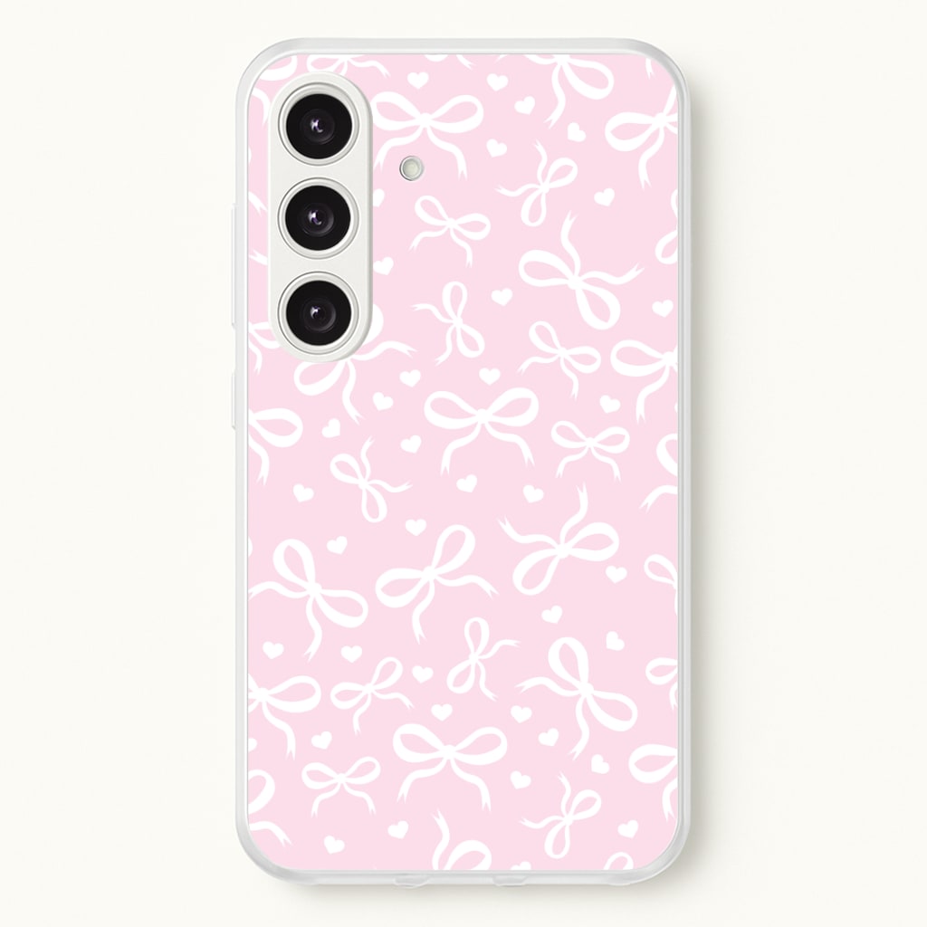 Coquette Bows And Hearts Baby Pink Phone Case