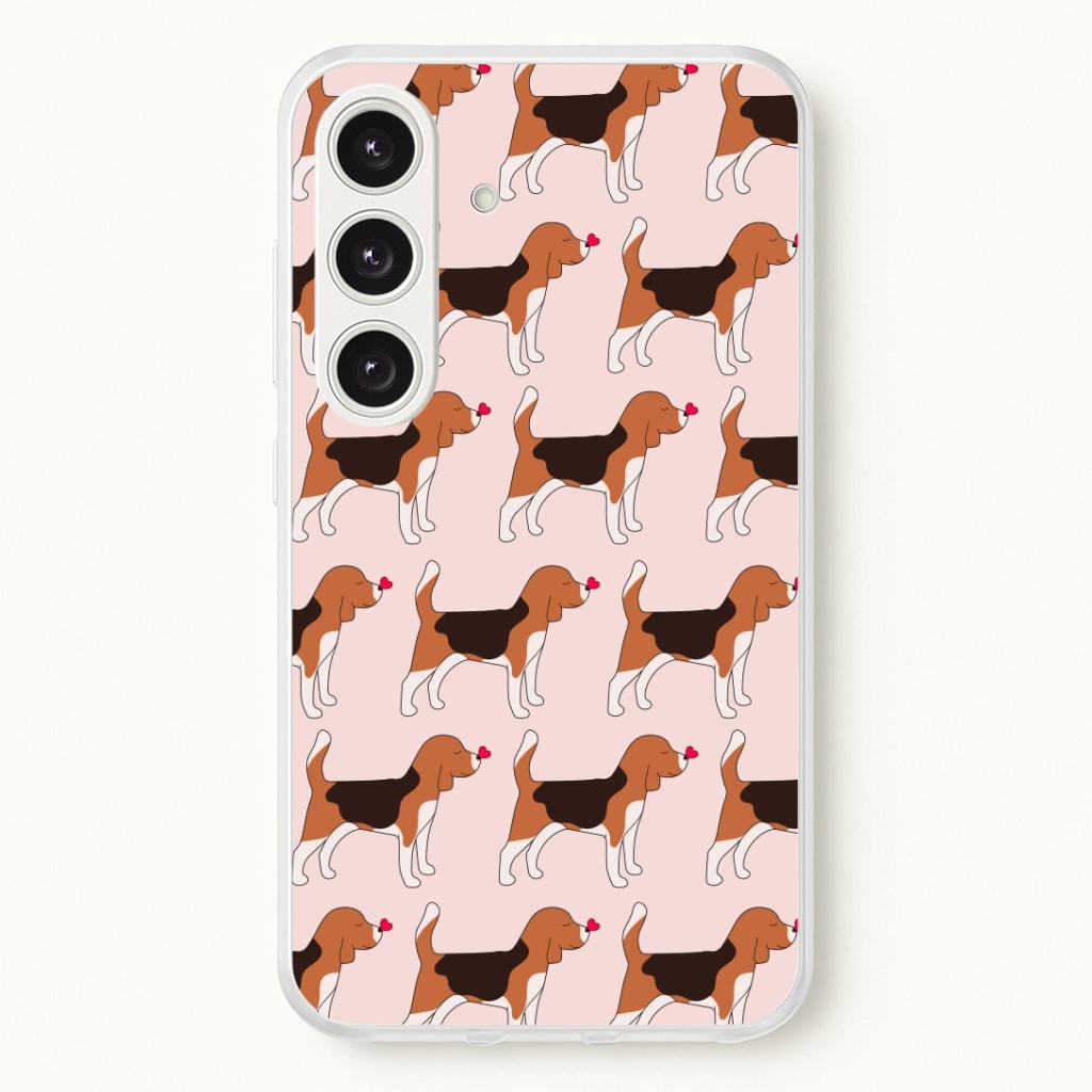 Love Beagle - Dog Pattern Phone Case